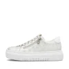 Rieker Damesneaker Lav Gra Hvid