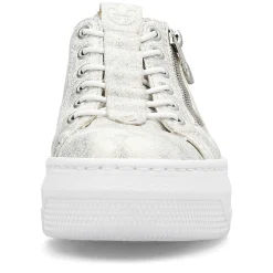 Rieker Damesneaker Lav Gra Hvid