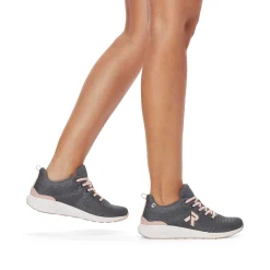 Rieker Damesneaker Lav Grafitgra