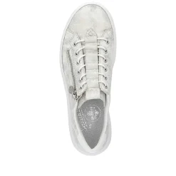 Rieker Damesneaker Lav Gra Hvid