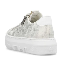 Rieker Damesneaker Lav Gra Hvid