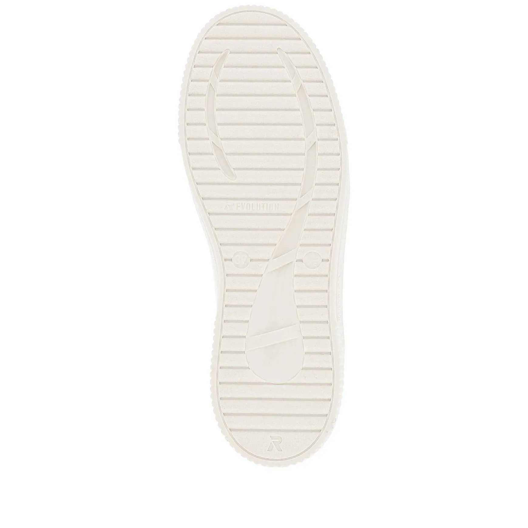 Rieker Damesneaker Lav Krystal-Hvid Sand-Beige