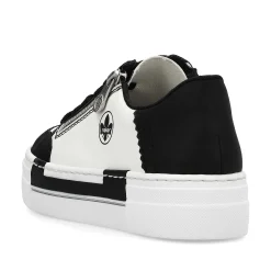 Rieker Damesneaker Lav Krystal Hvid-Dyb Sort