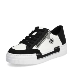 Rieker Damesneaker Lav Krystal Hvid-Dyb Sort