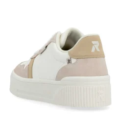 Rieker Damesneaker Lav Krystal-Hvid Sand-Beige