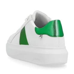 Rieker Damesneaker Lav Krystal Hvid Metallic Gron