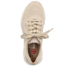 Rieker Damesneaker Lav Lys Beige