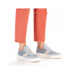 Rieker Damesneaker Lav Lysebla