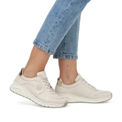 Rieker Damesneaker Lav Lys Beige