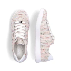 Rieker Damesneaker Lav Multi-Ren Hvid