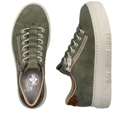 Rieker Damesneaker Lav Olivengron