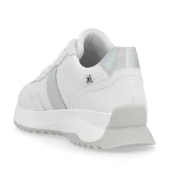 Rieker Damesneaker Lav Perlehvid Solv-Metallic