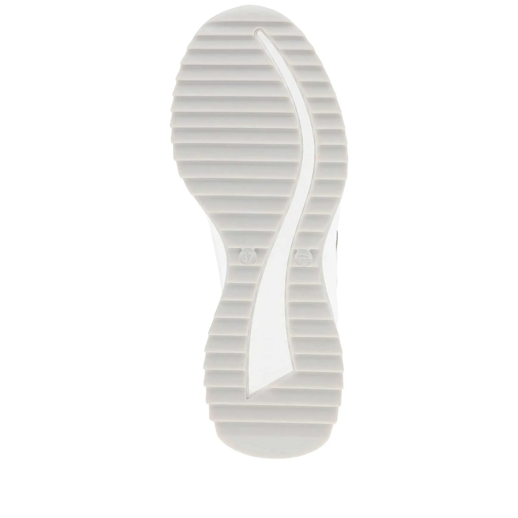 Rieker Damesneaker Lav Perlehvid Solv-Metallic