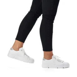 Rieker Damesneaker Lav Ren Hvid