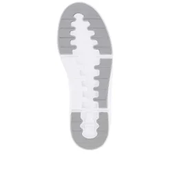 Rieker Damesneaker Lav Sne-Hvid Stovet-Gra