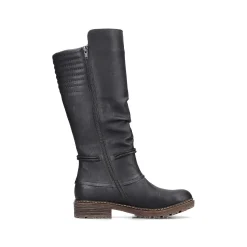 Rieker DameStøvler Med Hoj Skaft Dyb Sort