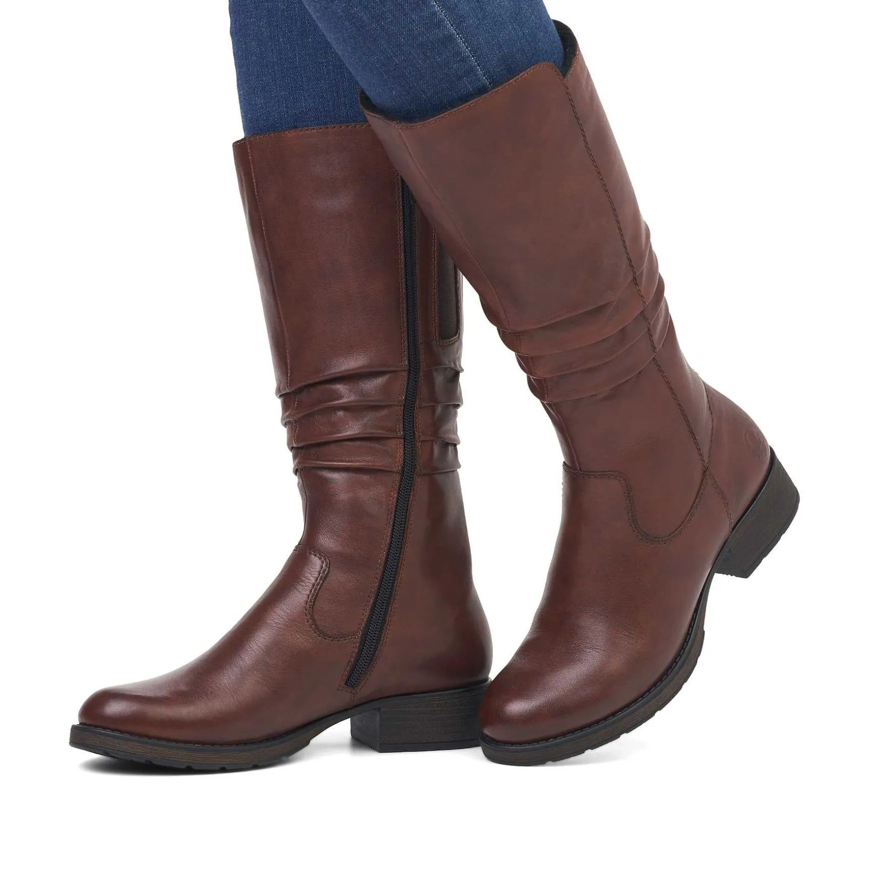 Rieker DameStøvler Med Hoj Skaft Kaffebrune