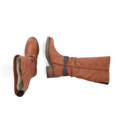 Rieker DameStøvler Med Hoj Skaft Nougatbrune