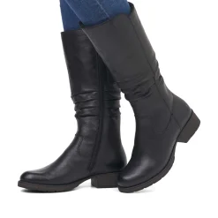 Rieker DameStøvler Med Hojt Skaft Nat Sorte