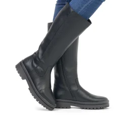 Rieker DameStøvler Med Hojt Skaft Nat Sorte