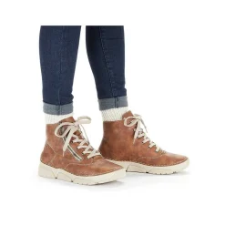 Rieker DameStøvler Med Ledning Kastanjebrune