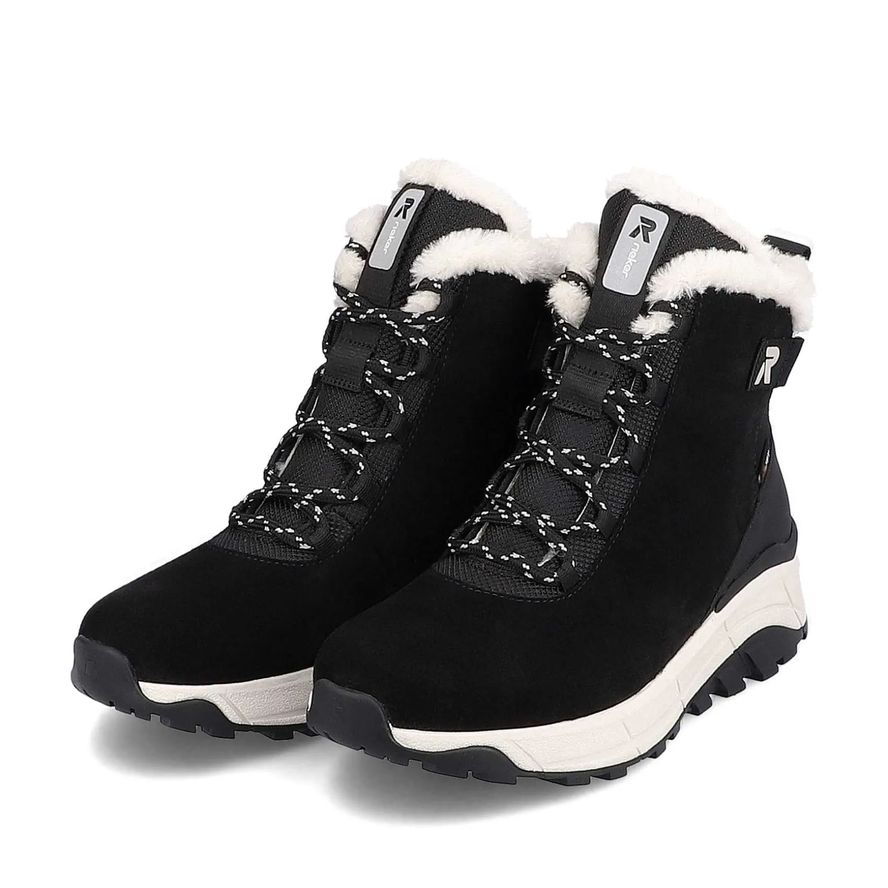 Rieker DameStøvler Med Ledning Deep Black Pearl