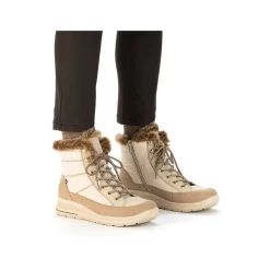 Rieker DameStøvler Med Ledning Vanilje Beige