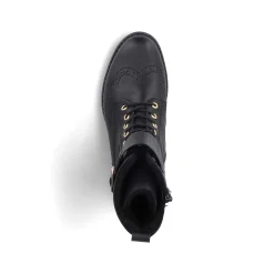 Rieker DameStøvler Med Ledning Asfalt Sort