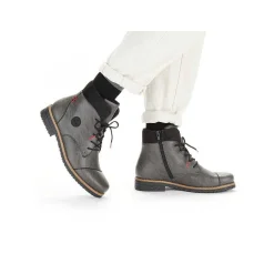 Rieker DameStøvler Med Ledning Platingra