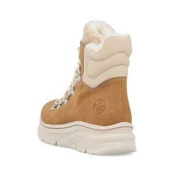 Rieker DameStøvler Med Ledning Nougat Brun