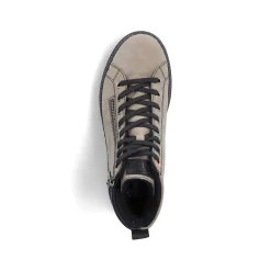 Rieker DameStøvler Med Ledning Gra-Gron-Sort