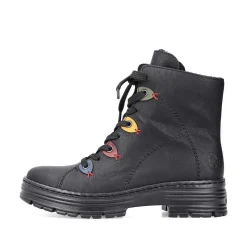 Rieker DameStøvler Med Ledning Dyb Sorte