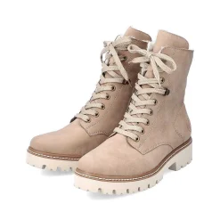 Rieker DameStøvler Med Ledning Cremebeige