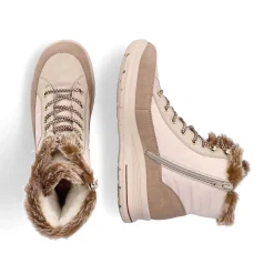 Rieker DameStøvler Med Ledning Vanilje Beige