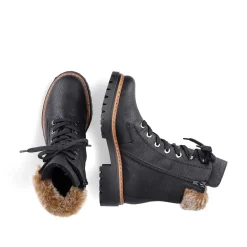 Rieker DameStøvler Med Ledning Dyb Sorte