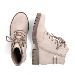 Rieker DameStøvler Med Ledning Lys Beige