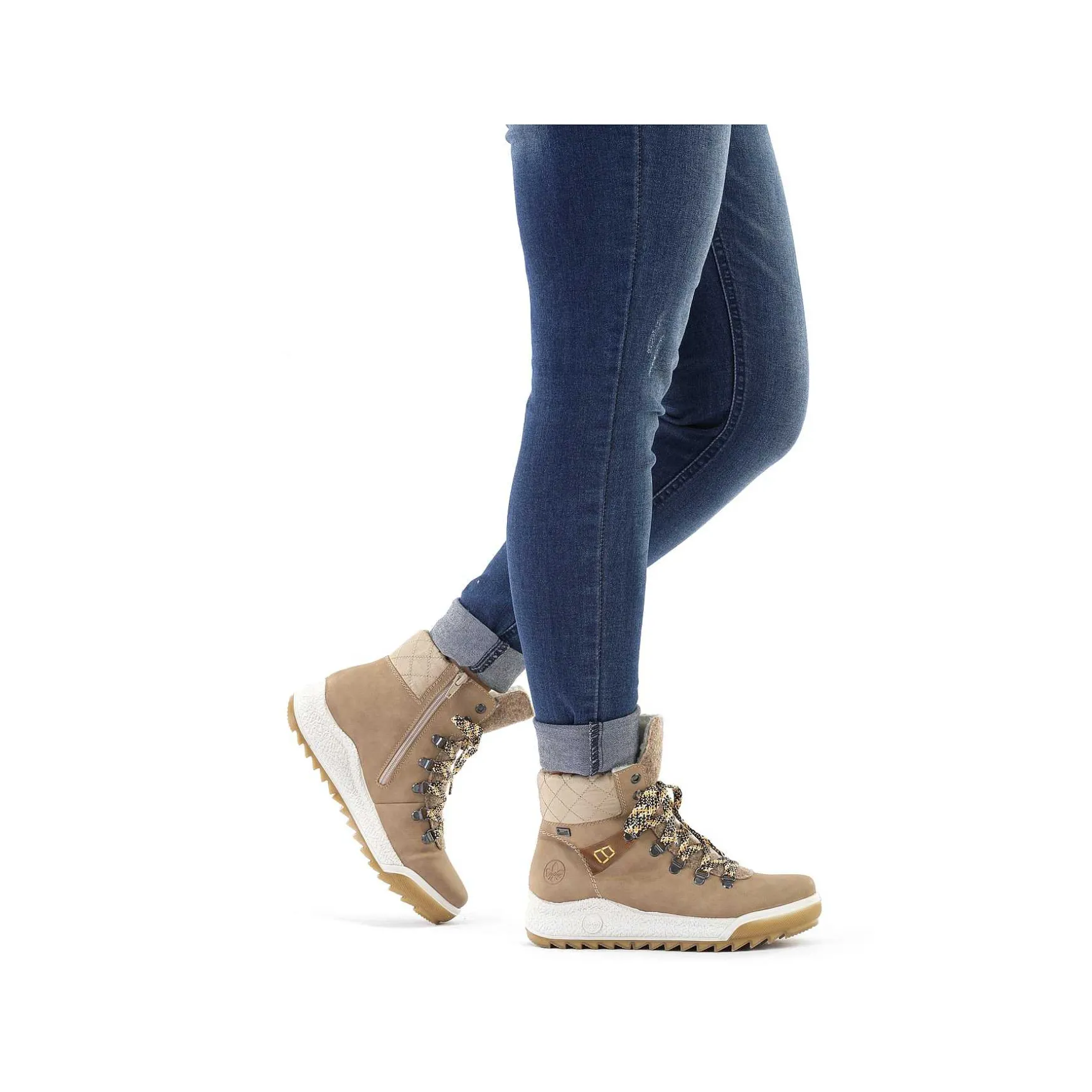 Rieker DameStøvler Med Ledning Brun Beige