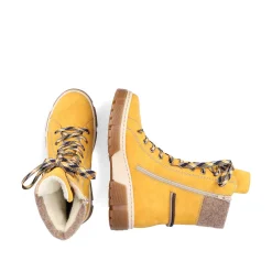 Rieker DameStøvler Med Ledning Solsikkegul