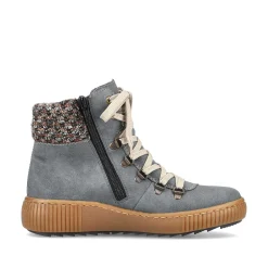 Rieker DameStøvler Med Ledning Bla Gra