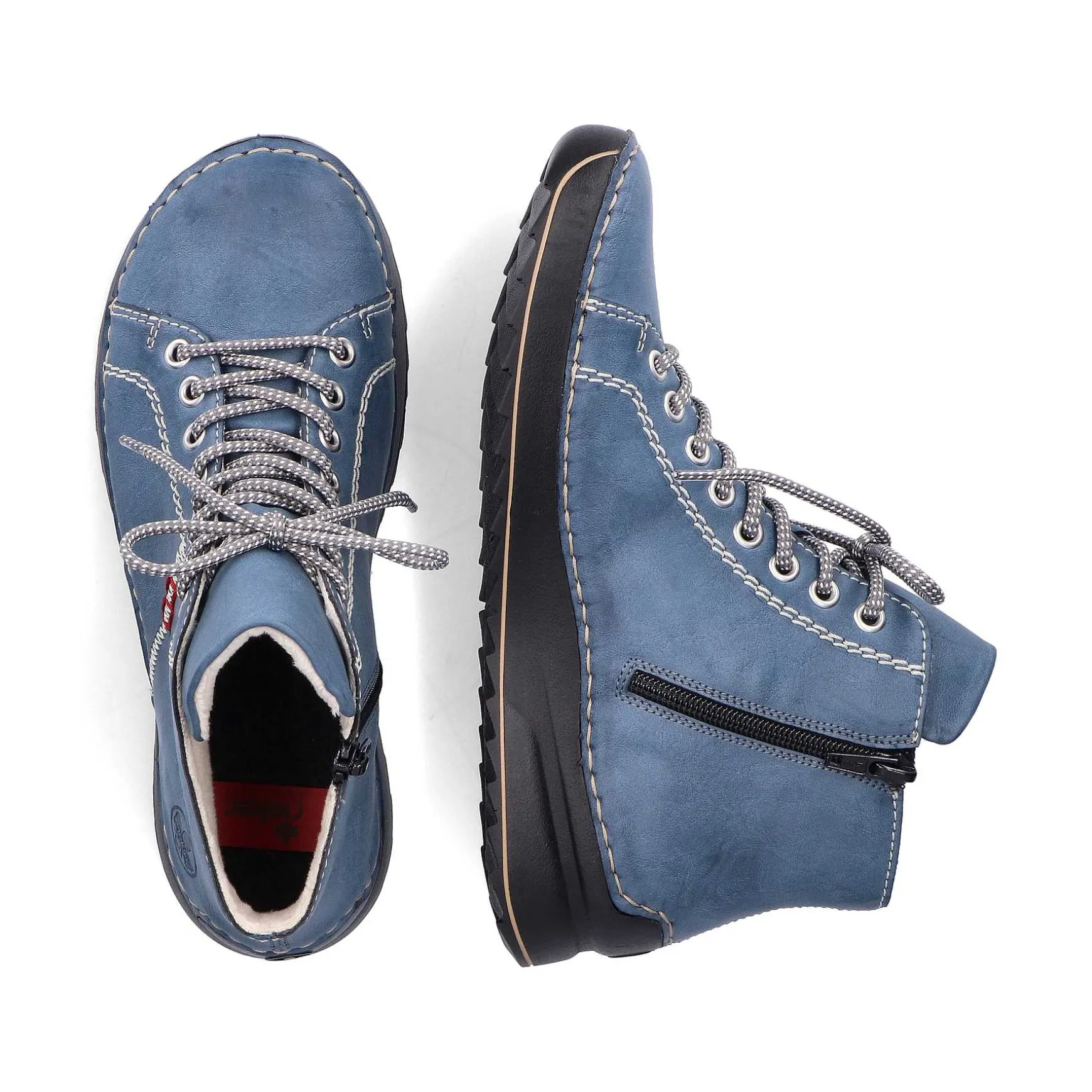 Rieker DameStøvler Med Ledning Bla Gra