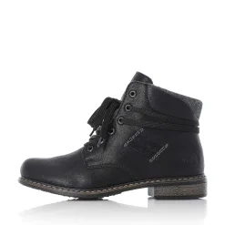 Rieker DameStøvler Med Ledning Asfalt Sort