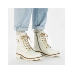 Rieker DameStøvler Med Ledning I Ren Hvid