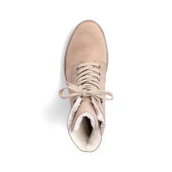 Rieker DameStøvler Med Ledning Cremebeige