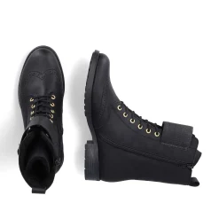 Rieker DameStøvler Med Ledning Asfalt Sort