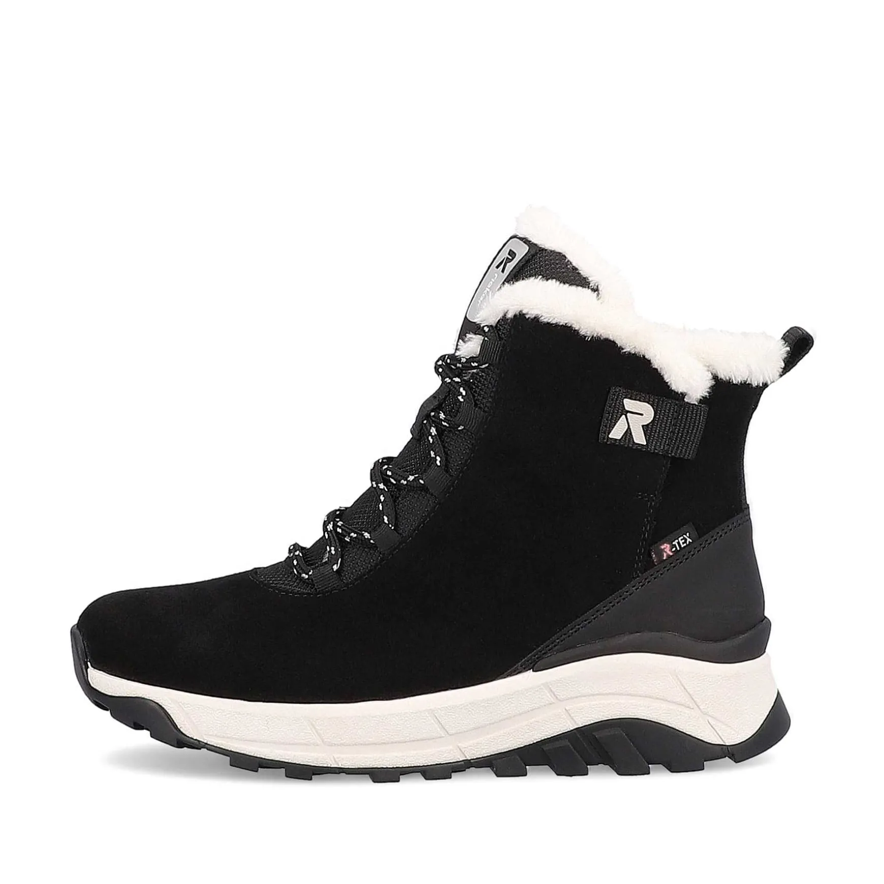 Rieker DameStøvler Med Ledning Deep Black Pearl