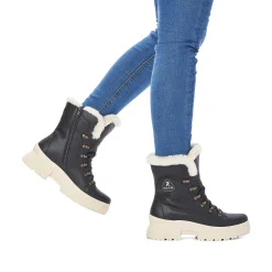 Rieker DameStøvler Med Ledning Deep Black