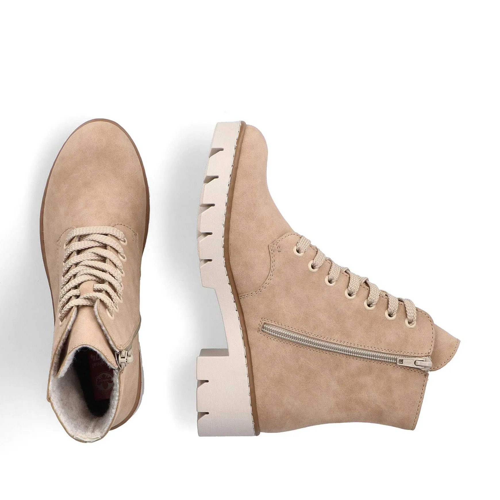 Rieker DameStøvler Med Ledning Brun Beige