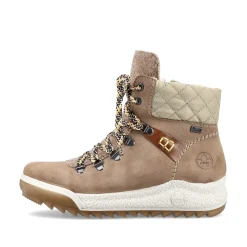 Rieker DameStøvler Med Ledning Brun Beige