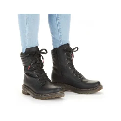 Rieker DameStøvler Med Ledning Dyb Sorte