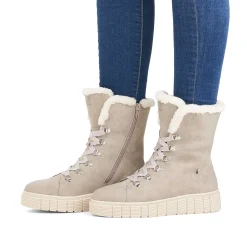 Rieker DameStøvler Med Ledning Platinum Gra